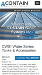 Mobile Screenshot of containwatersystems.com